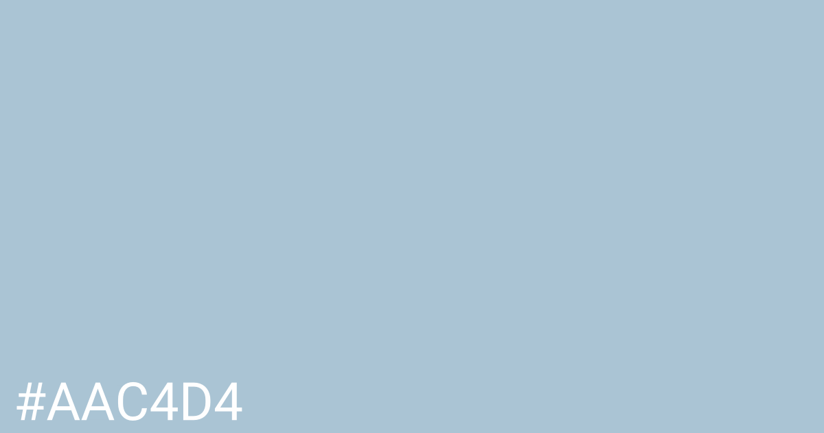 Hex color #aac4d4 graphic