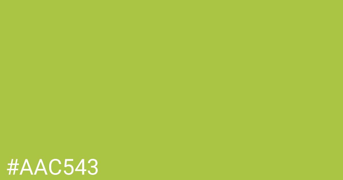 Hex color #aac543 graphic