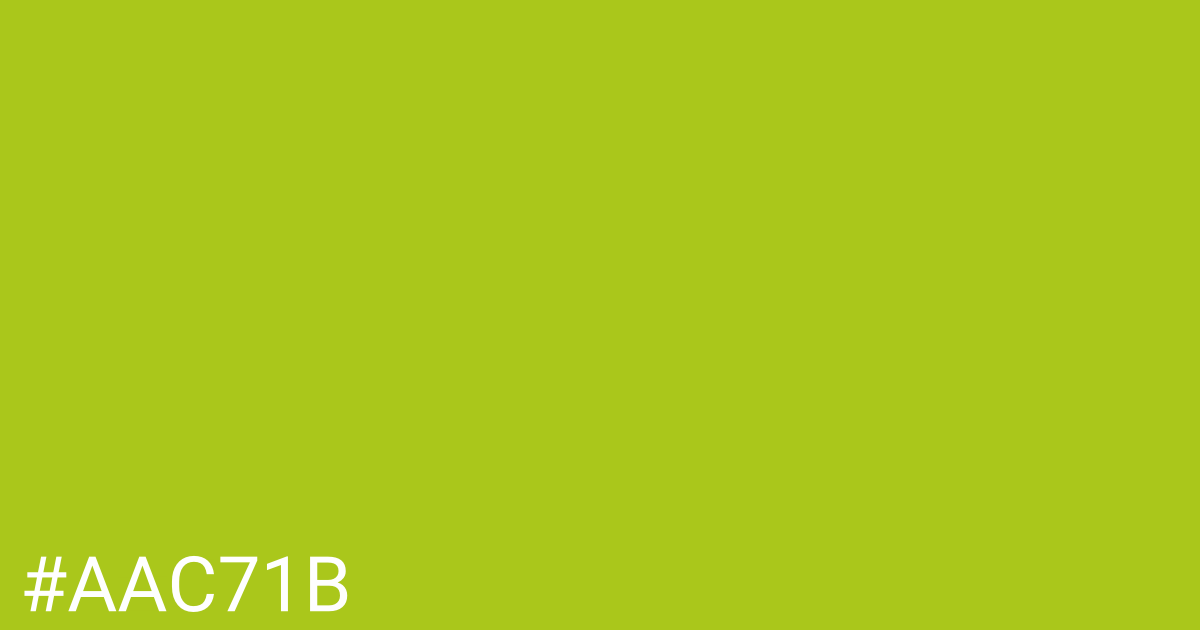 Hex color #aac71b graphic