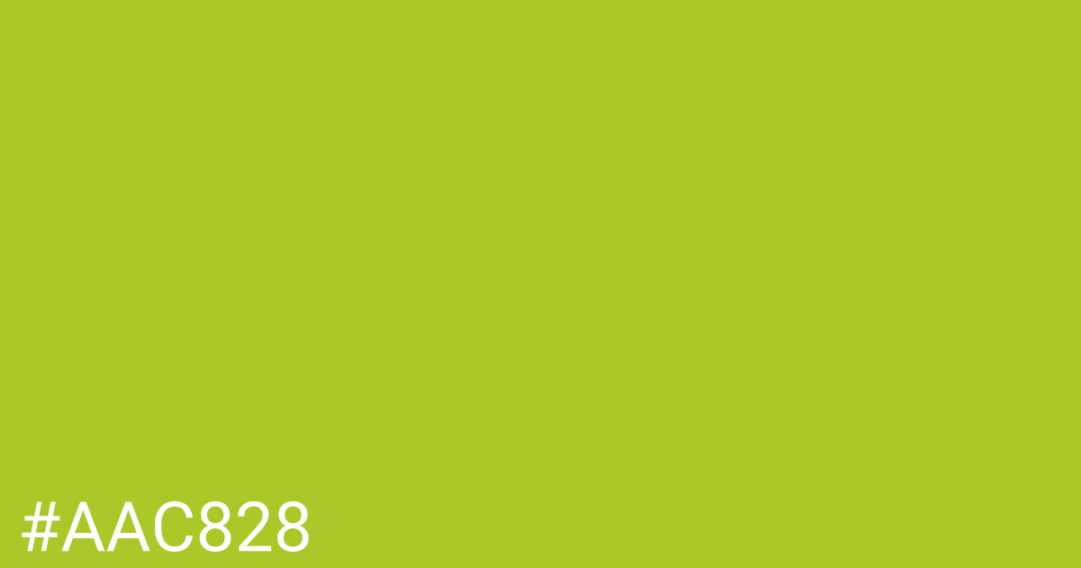 Hex color #aac828 graphic