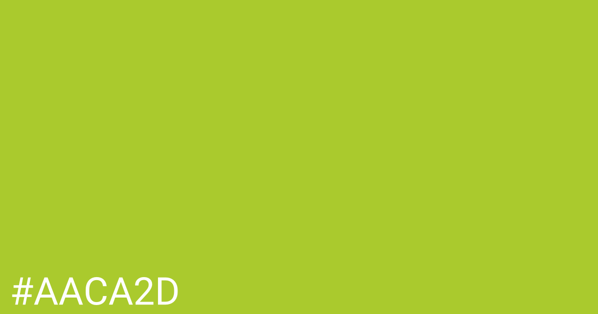 Hex color #aaca2d graphic