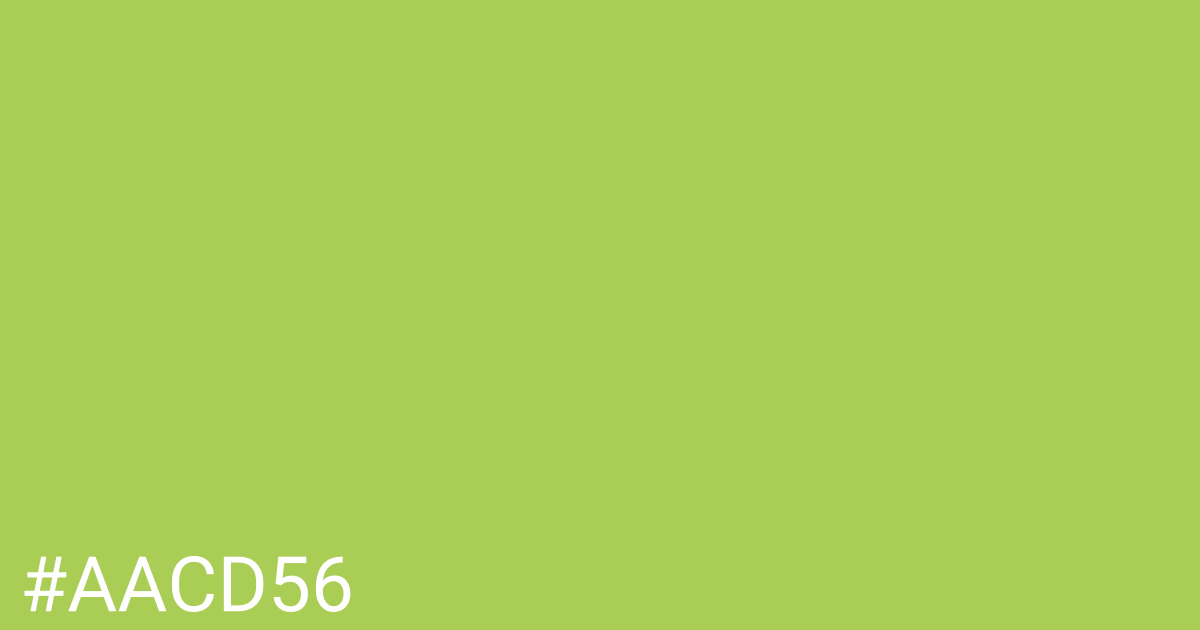 Hex color #aacd56 graphic