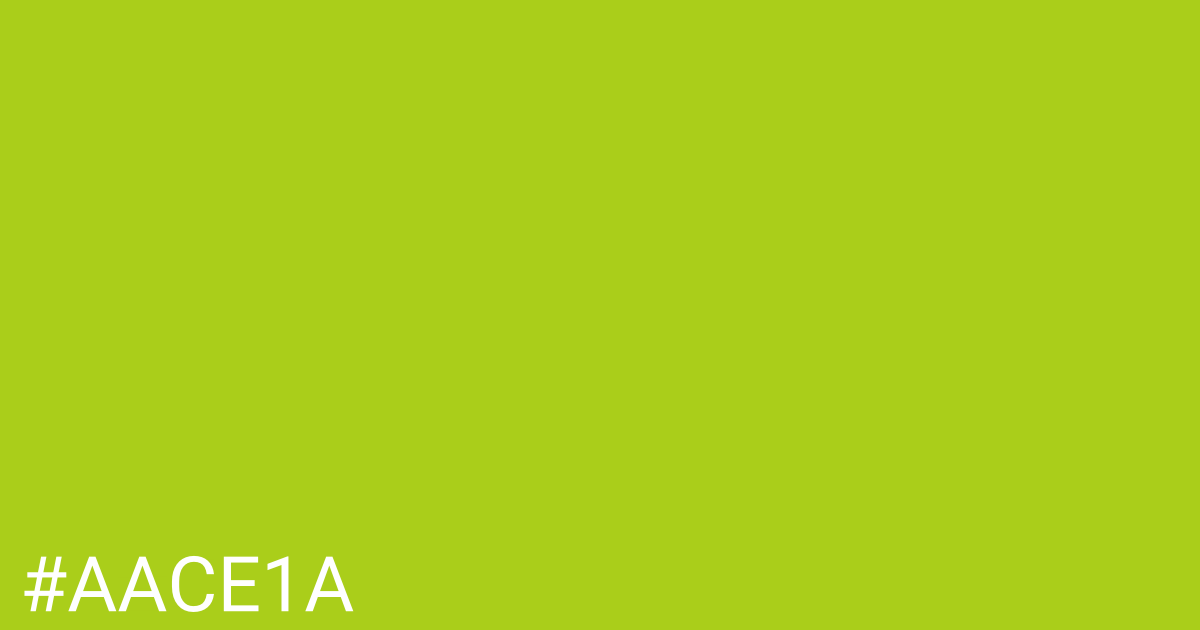 Hex color #aace1a graphic
