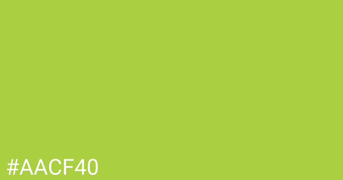 Hex color #aacf40 graphic