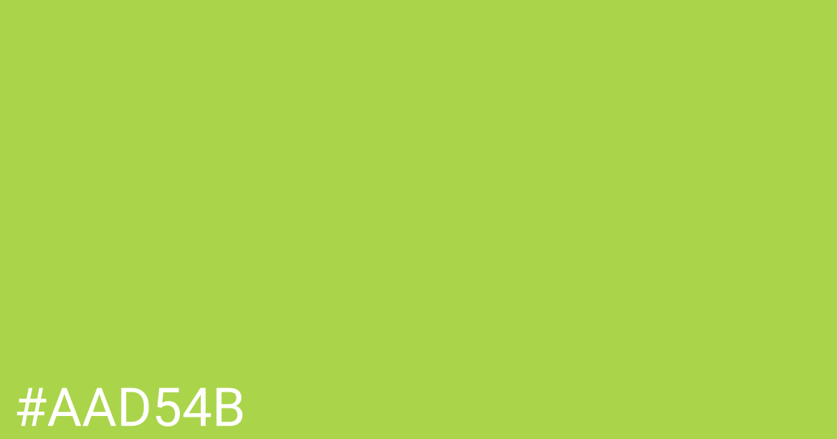 Hex color #aad54b graphic