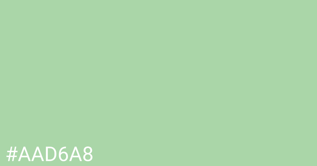 Hex color #aad6a8 graphic