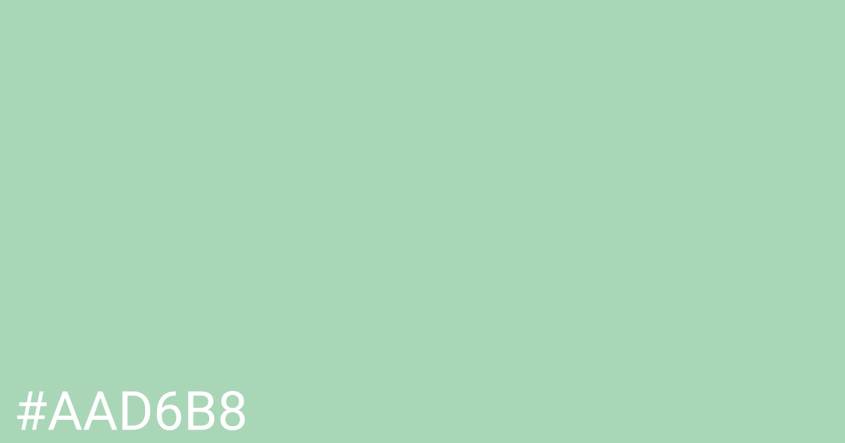 Hex color #aad6b8 graphic