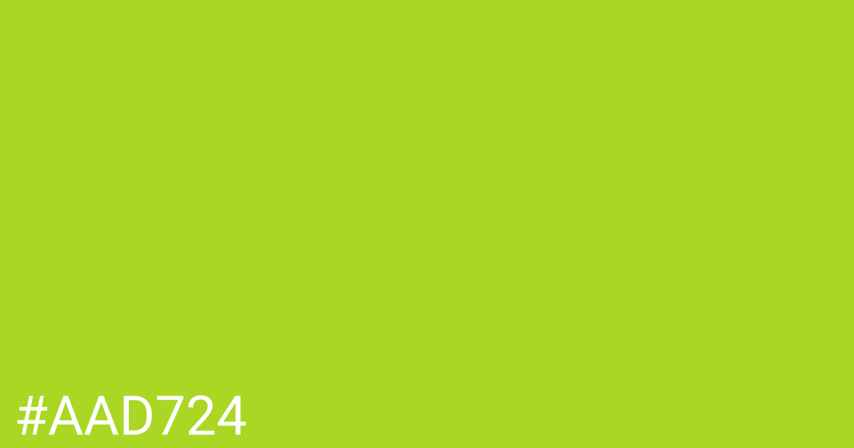 Hex color #aad724 graphic