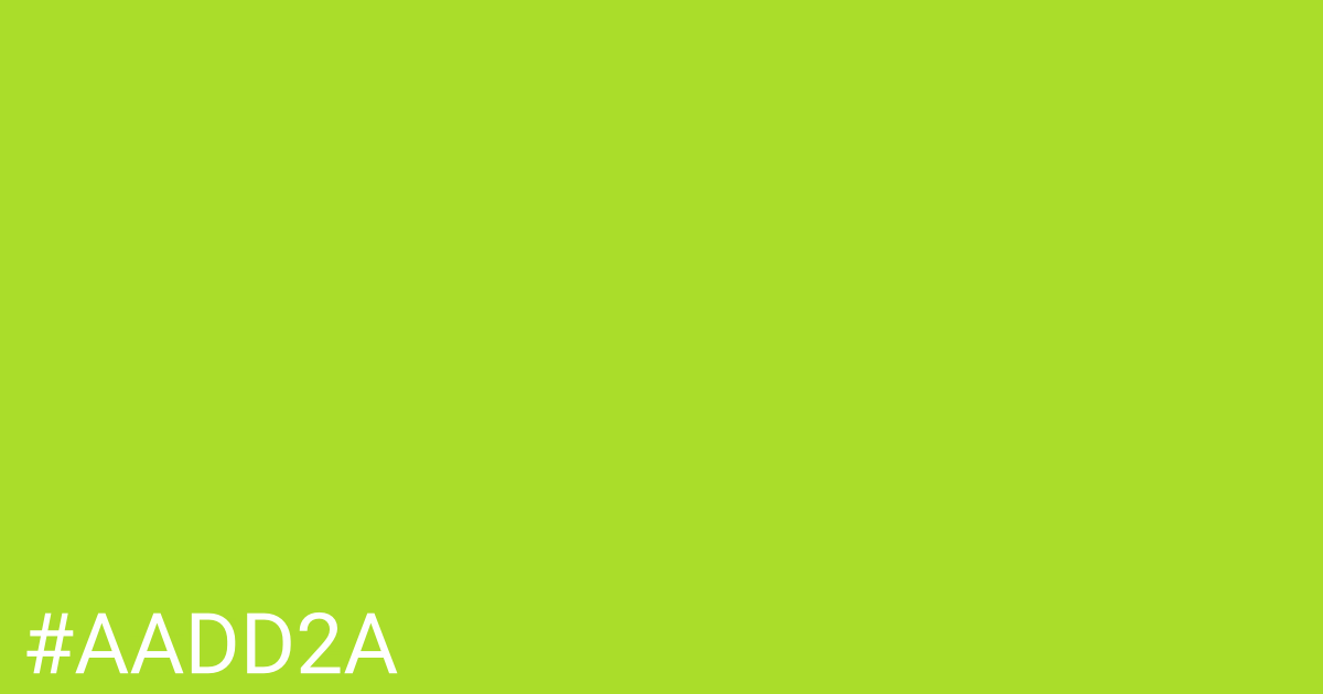 Hex color #aadd2a graphic