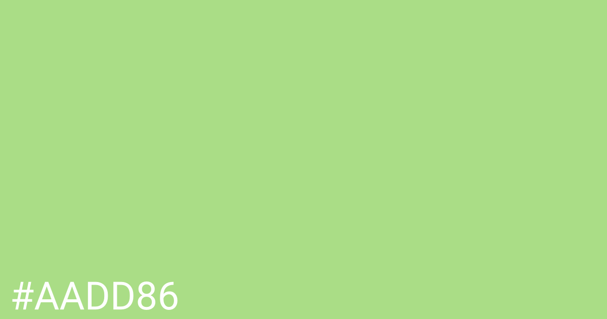 Hex color #aadd86 graphic