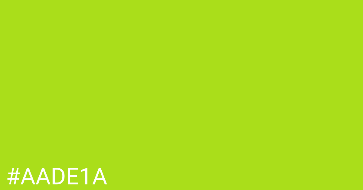 Hex color #aade1a graphic