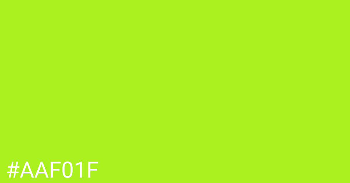 Hex color #aaf01f graphic