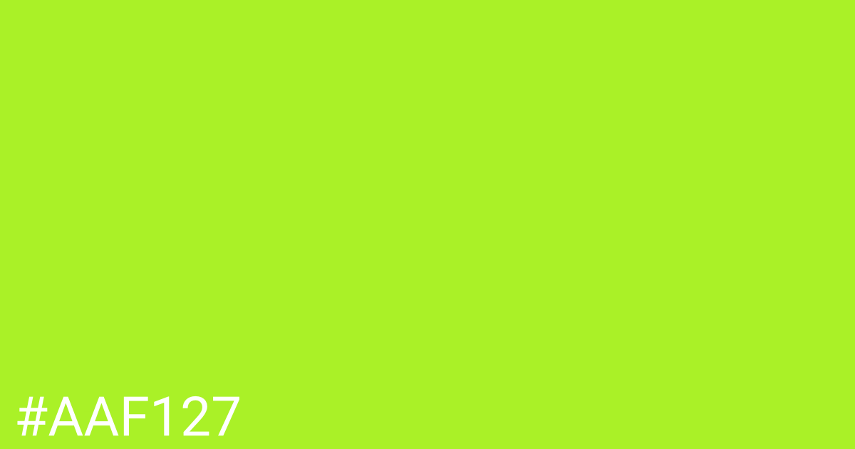 Hex color #aaf127 graphic
