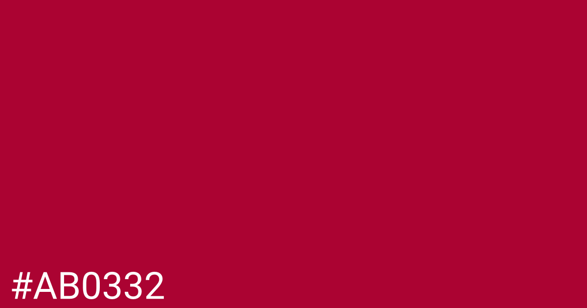 Hex color #ab0332 graphic