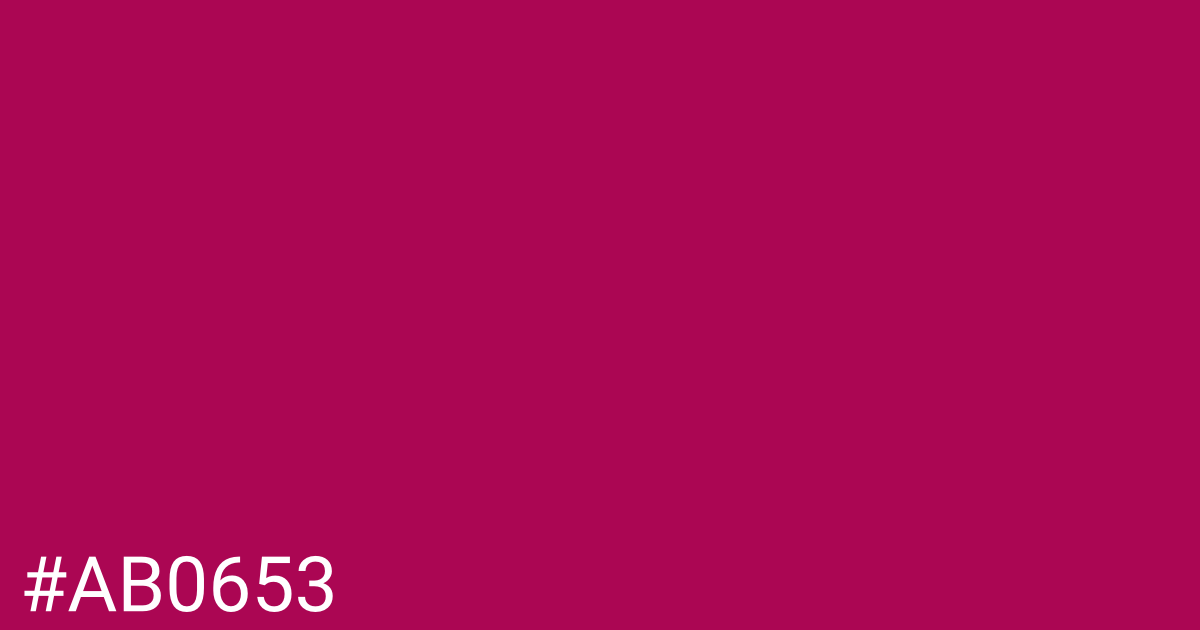 Hex color #ab0653 graphic