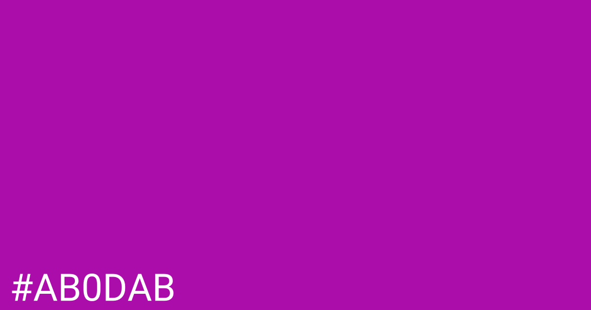 Hex color #ab0dab graphic