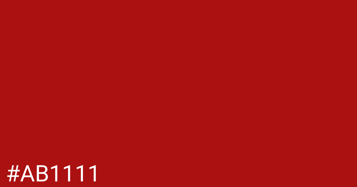 Hex color #ab1111 graphic