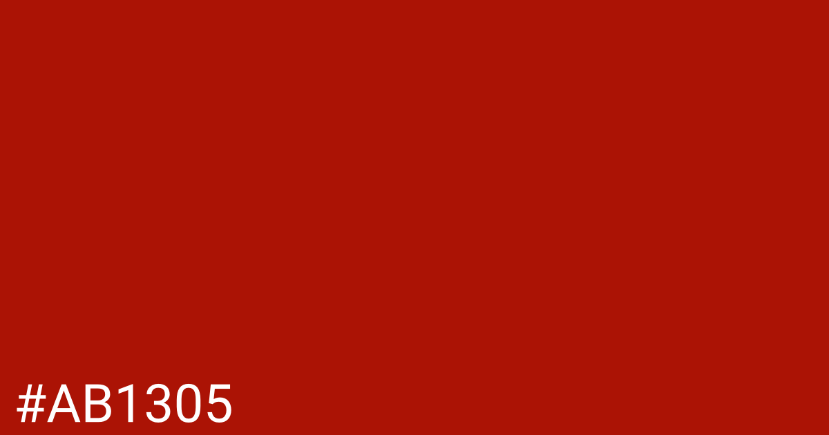 Hex color #ab1305 graphic