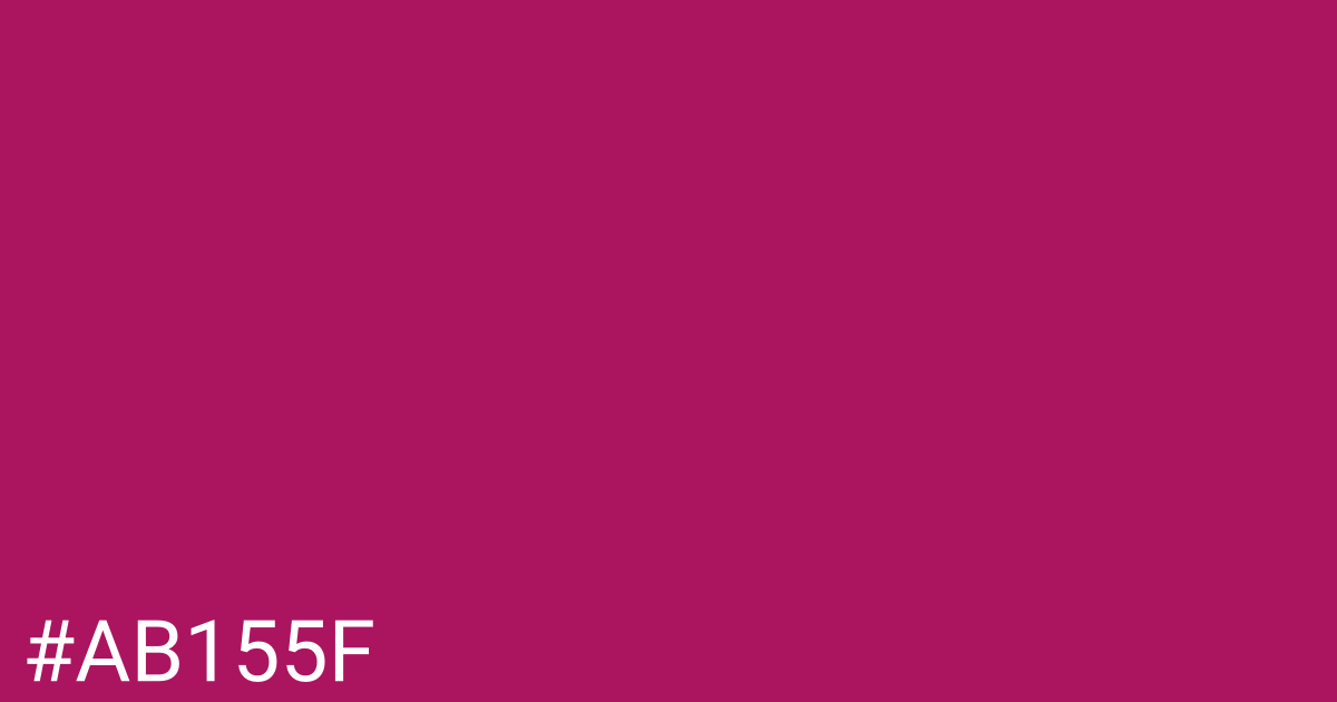 Hex color #ab155f graphic