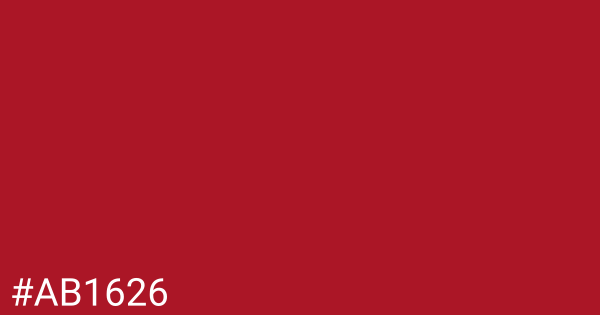 Hex color #ab1626 graphic