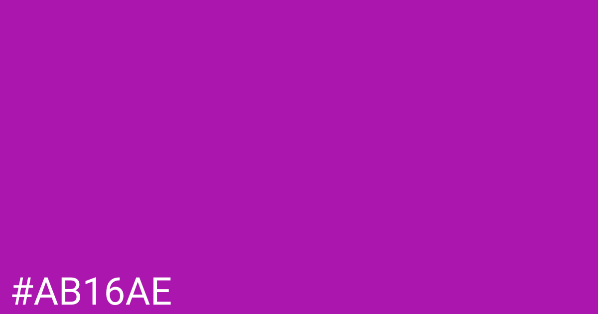 Hex color #ab16ae graphic