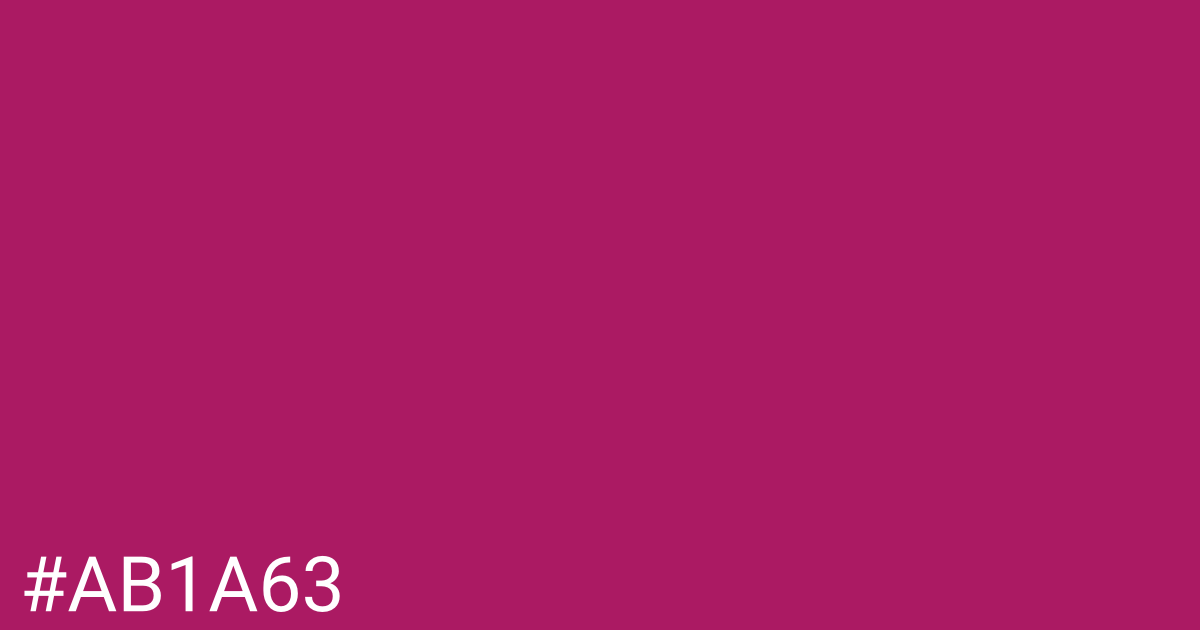 Hex color #ab1a63 graphic