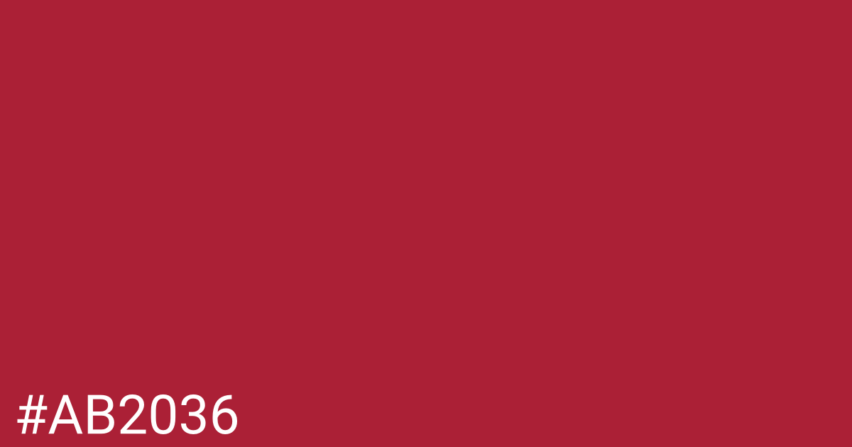Hex color #ab2036 graphic