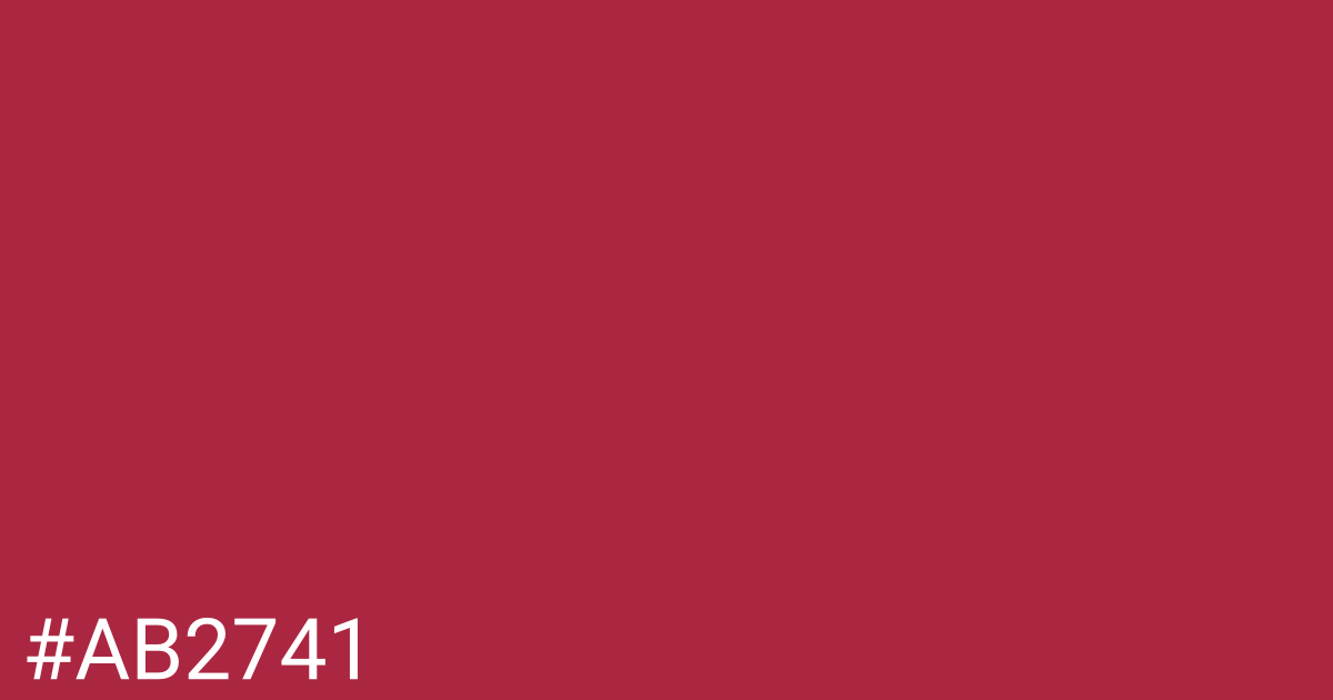 Hex color #ab2741 graphic