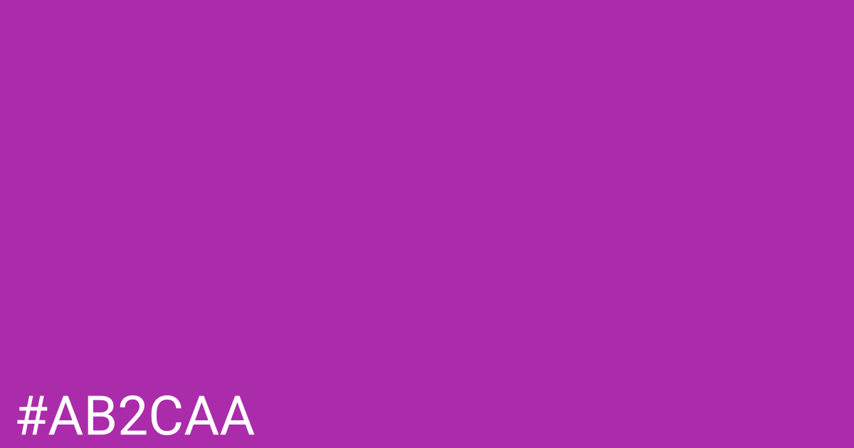 Hex color #ab2caa graphic