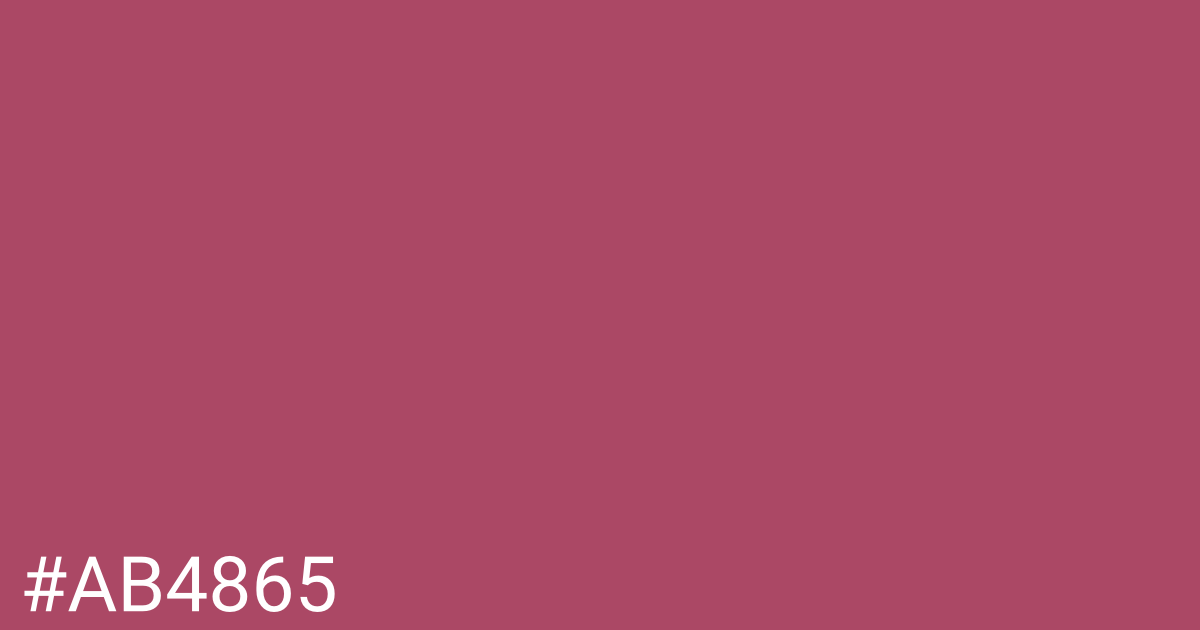 Hex color #ab4865 graphic