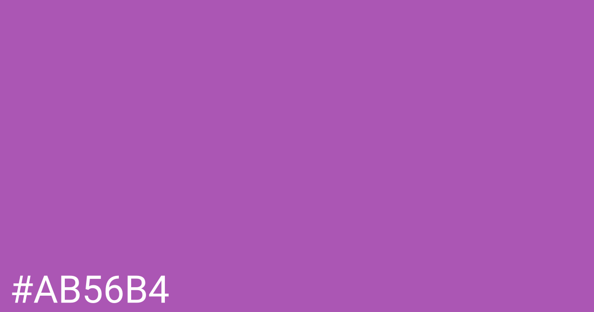 Hex color #ab56b4 graphic