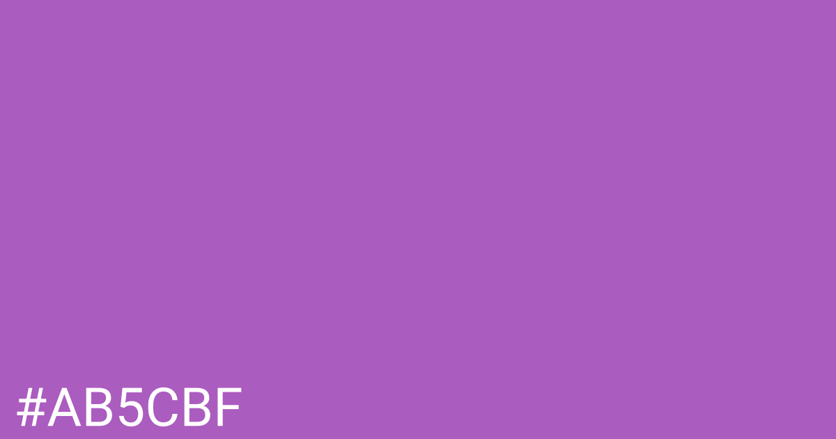 Hex color #ab5cbf graphic