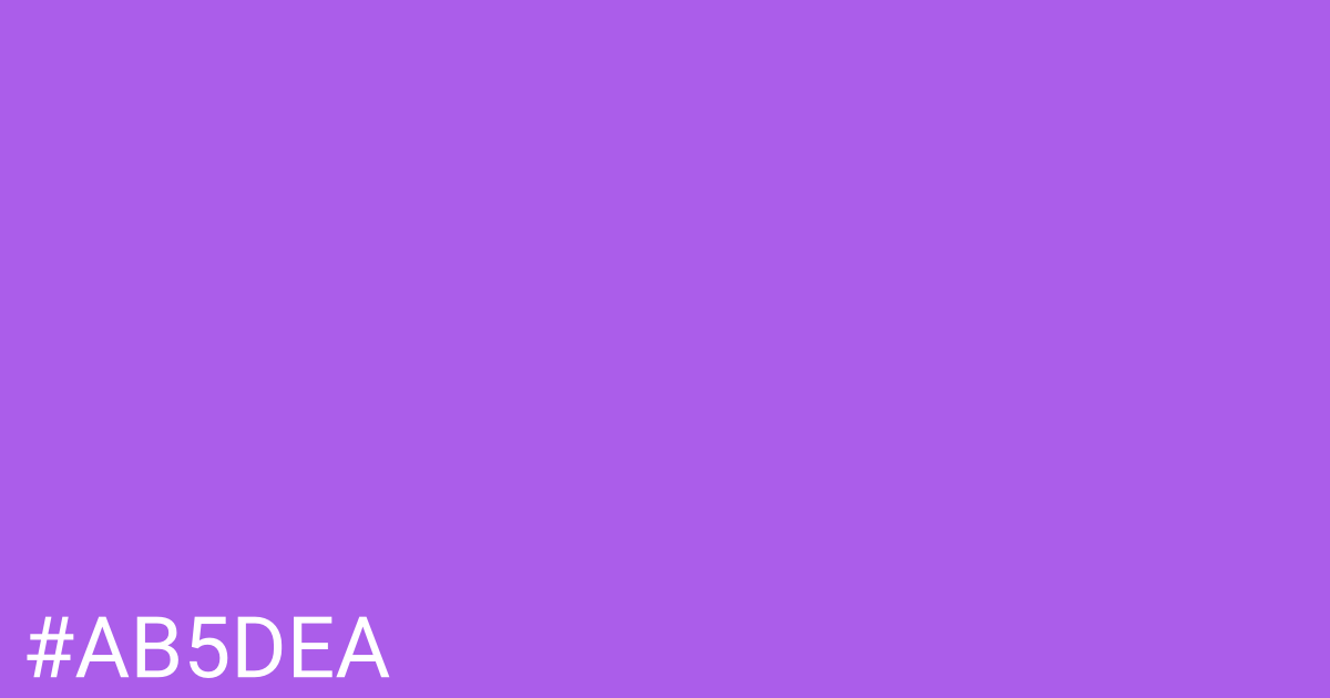 Hex color #ab5dea graphic