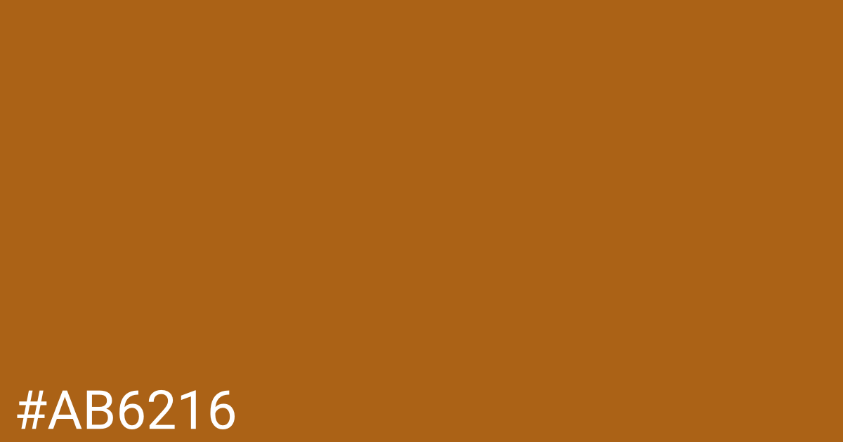 Hex color #ab6216 graphic
