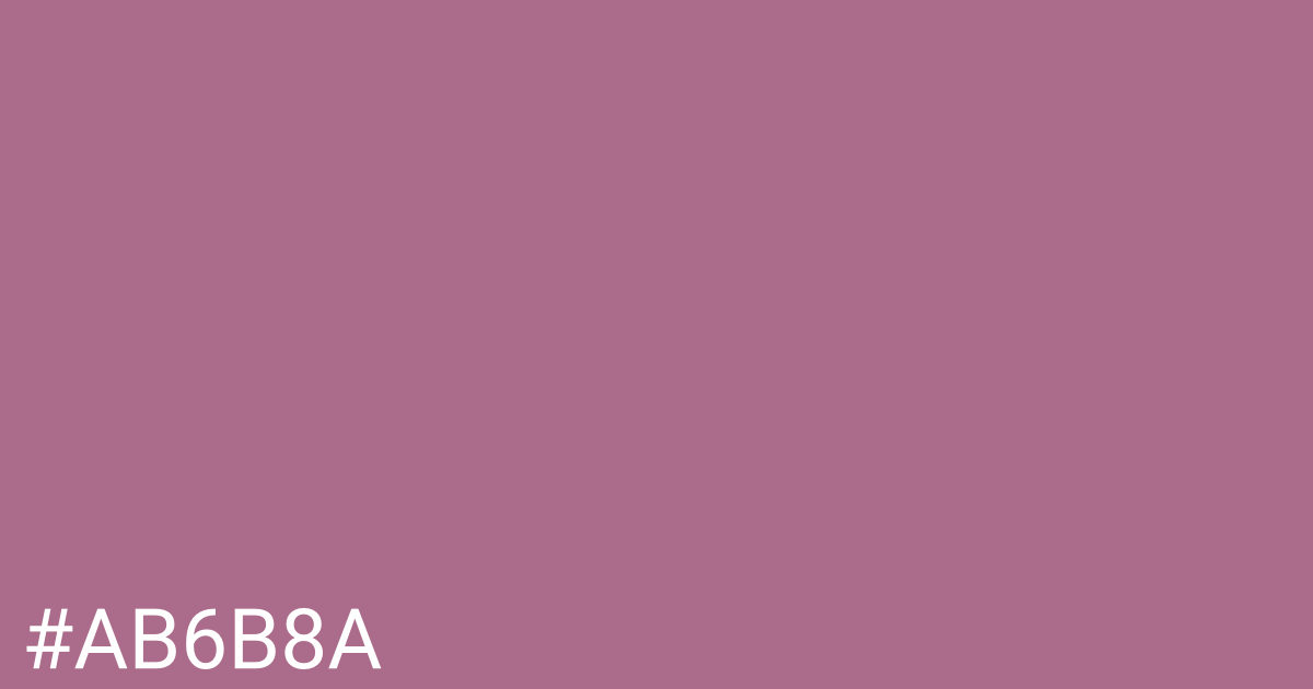 Hex color #ab6b8a graphic