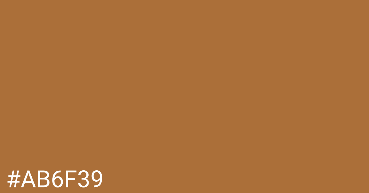 Hex color #ab6f39 graphic