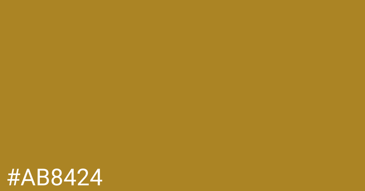 Hex color #ab8424 graphic