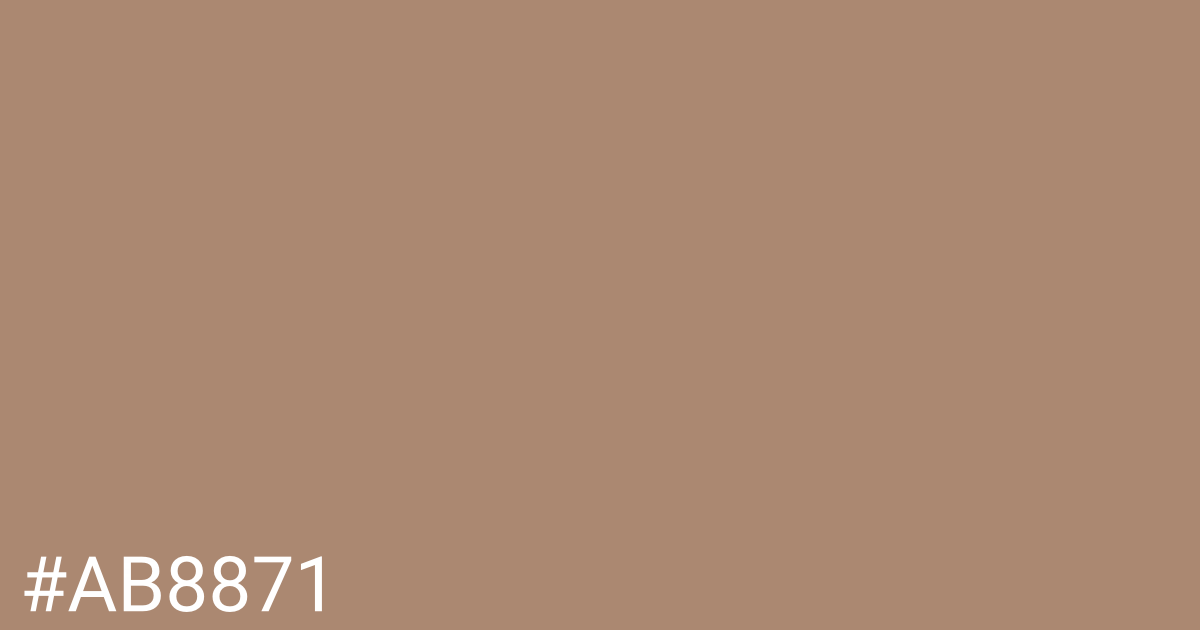 Hex color #ab8871 graphic
