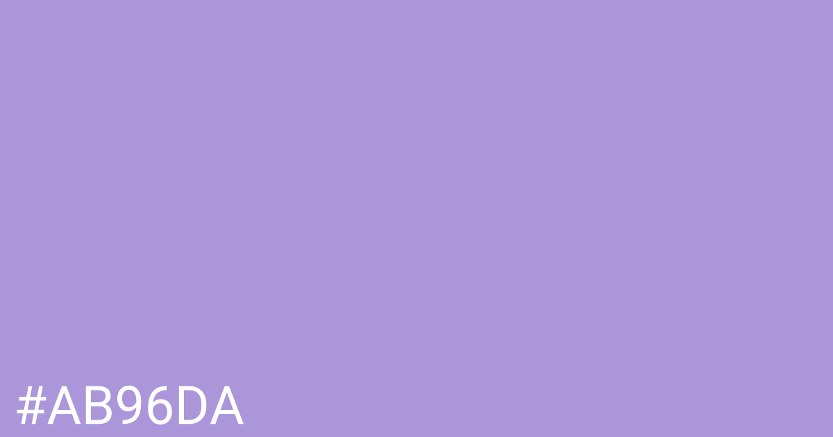 Hex color #ab96da graphic