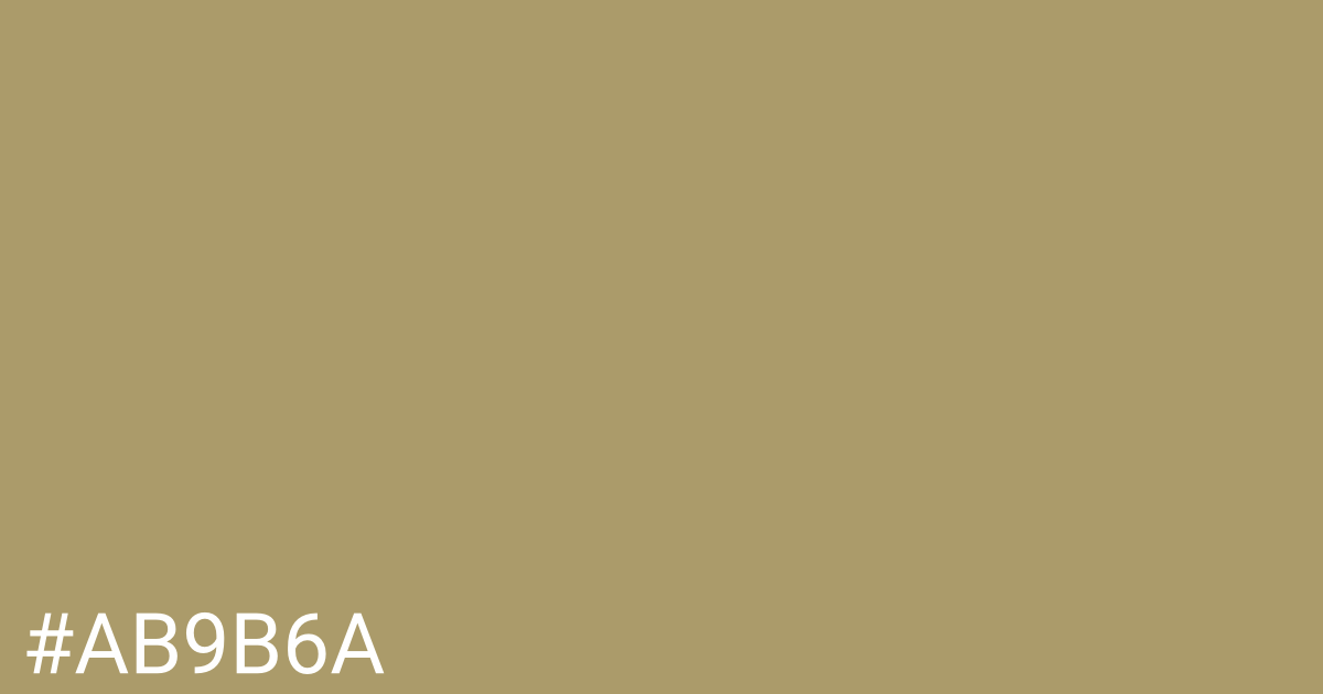 Hex color #ab9b6a graphic