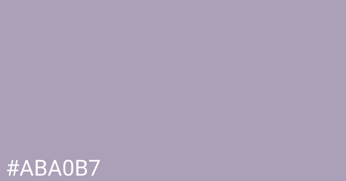 Hex color #aba0b7 graphic