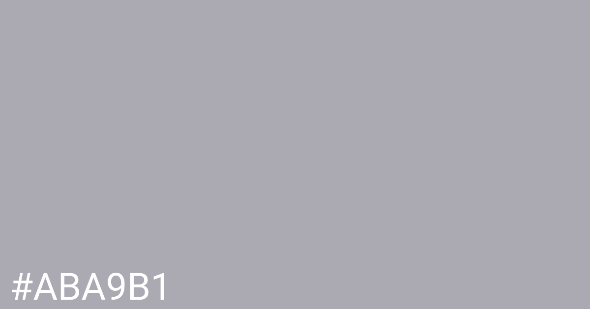 Hex color #aba9b1 graphic