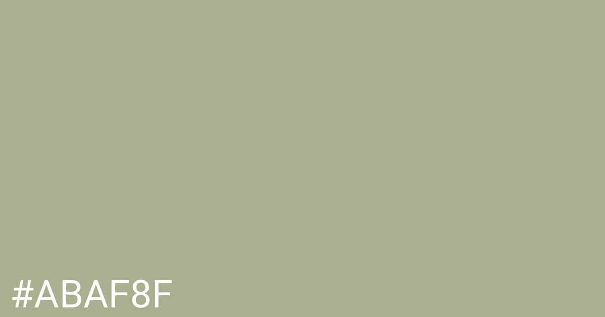 Hex color #abaf8f graphic