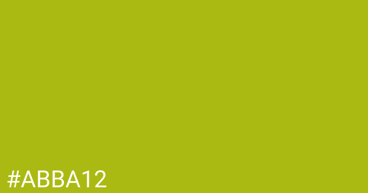 Hex color #abba12 graphic