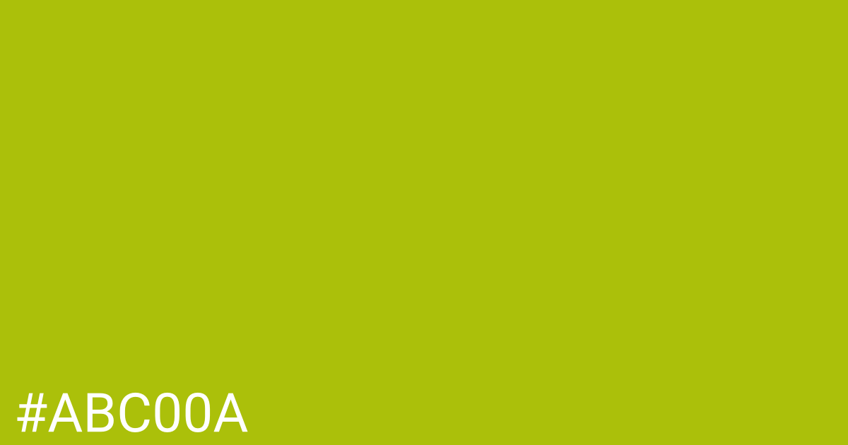 Hex color #abc00a graphic