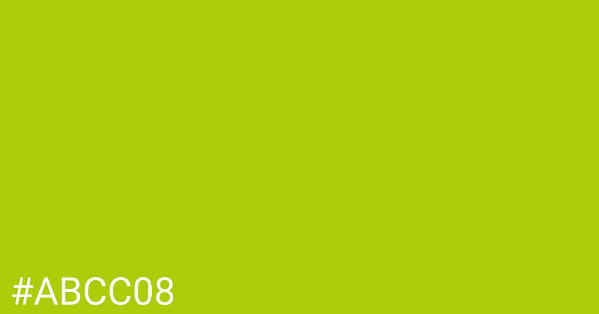 Hex color #abcc08 graphic