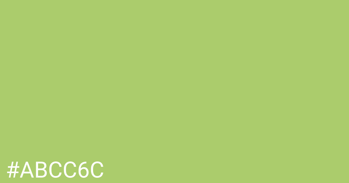 Hex color #abcc6c graphic