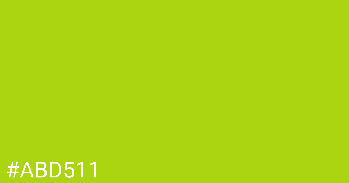 Hex color #abd511 graphic
