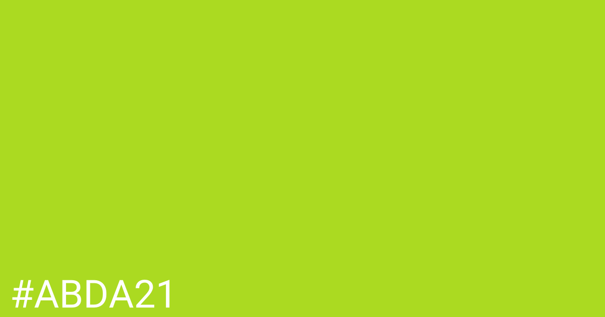Hex color #abda21 graphic