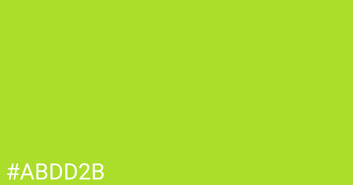 Hex color #abdd2b graphic